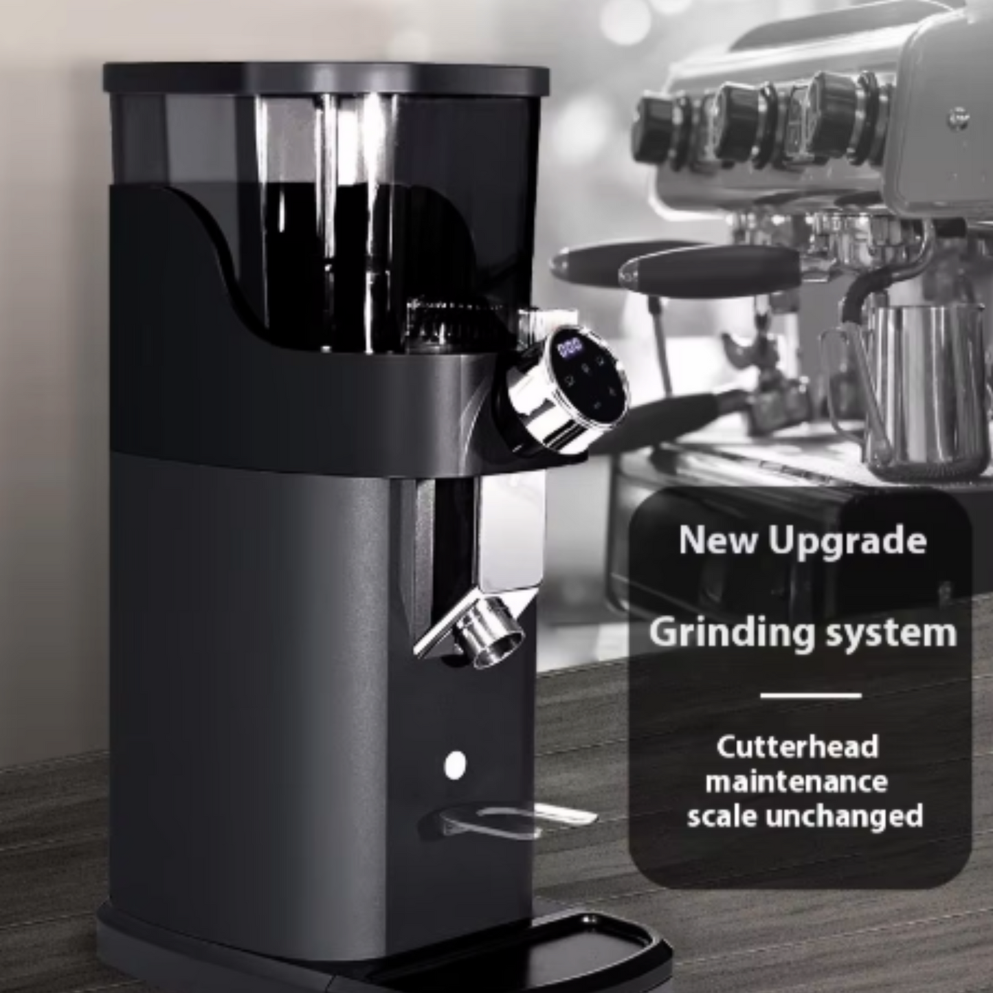 Professional Coffee Grinder Machine / Commercial LCD Display Electric Coffee Bean Grinder