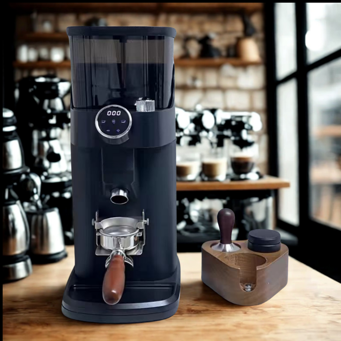 Professional Coffee Grinder Machine / Commercial LCD Display Electric Coffee Bean Grinder